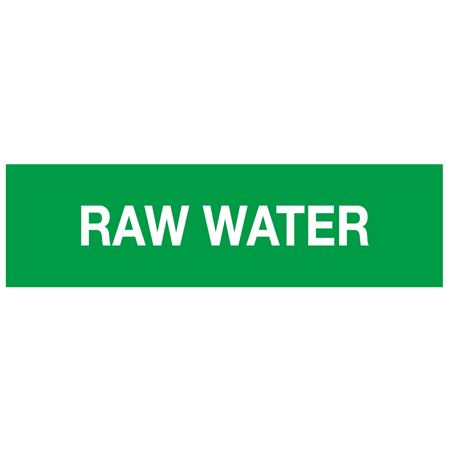 ANSI Pipe Markers Raw Water - Pk/10